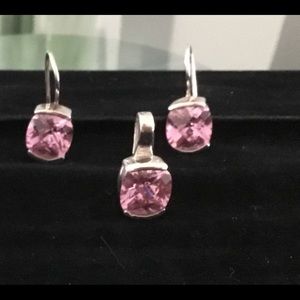 Sterling Silver Earrings and Pendant